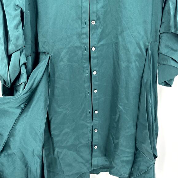 5a7 Cinq a Sept Green Onyx Mini Jacey Dress Size 12 - Picture 6 of 10